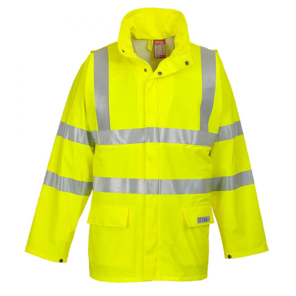 Sealtex Flame Hi-Vis FR Jacket, 4XL, R, Yellow