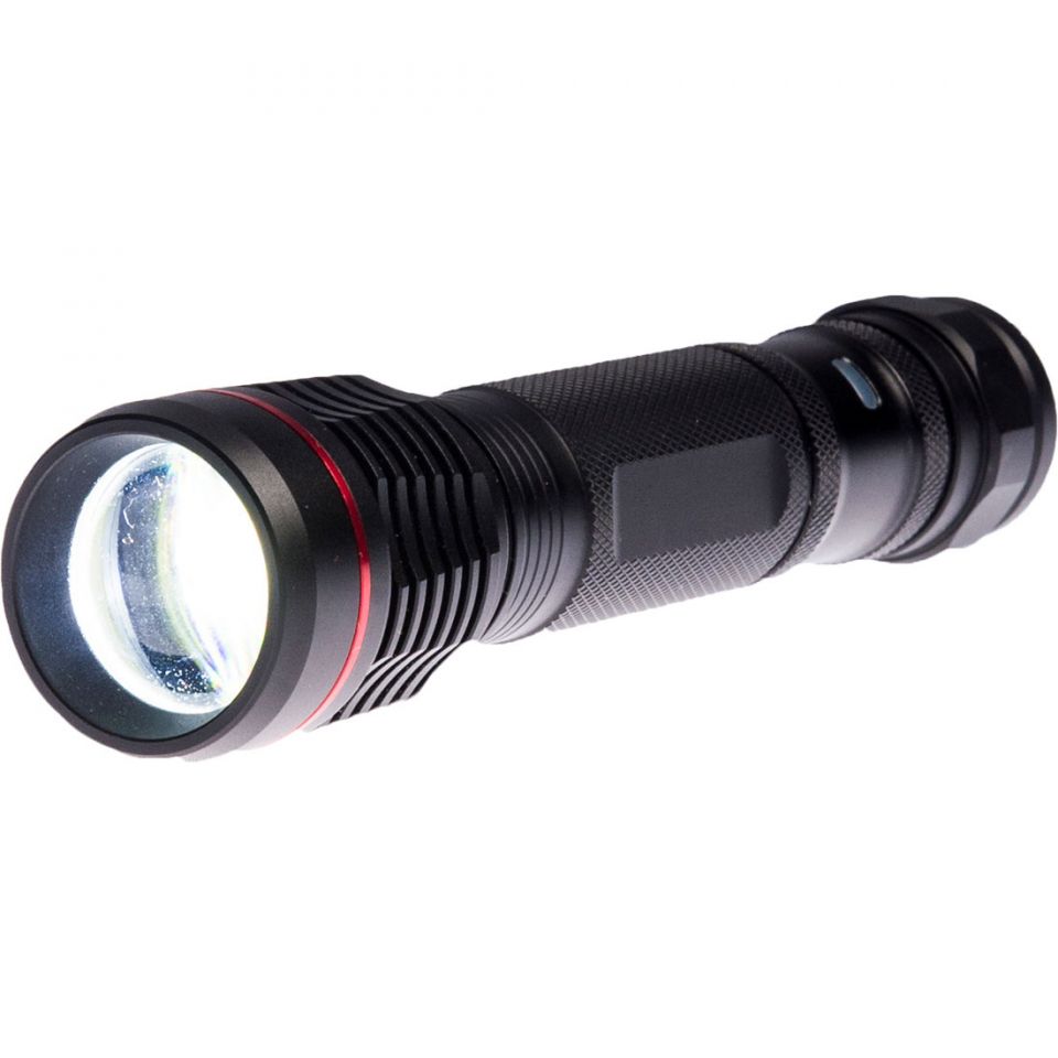 USB Rechargeable Flashlight, , R, Black