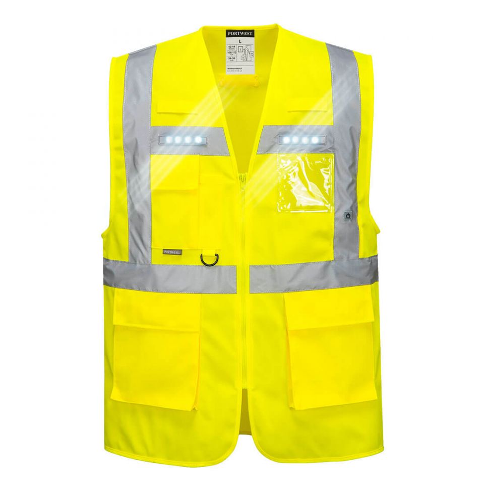 Orion LED Executive Vest, XL, R, Yellow