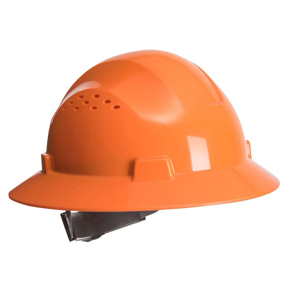 Full Brim Premier Hard Hat Vented , , R, Orange