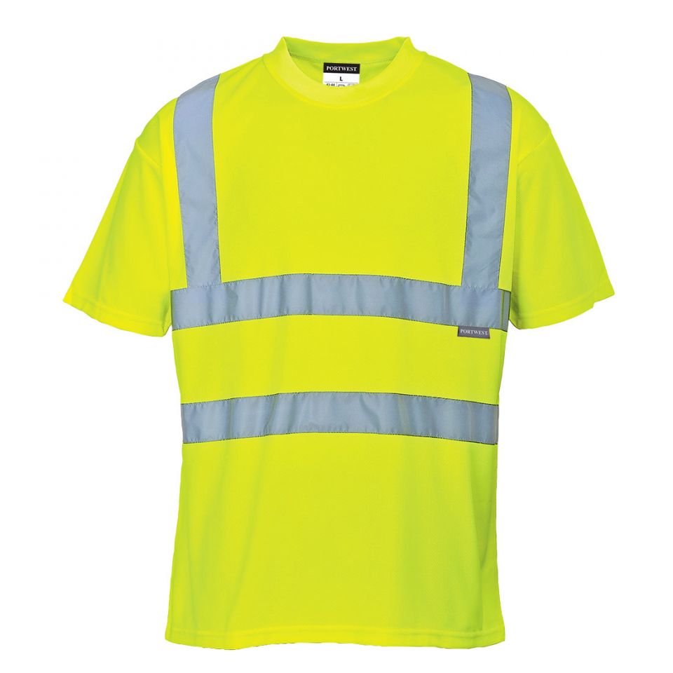 Hi-Vis T-Shirt S/S , 4XL, R, Yellow