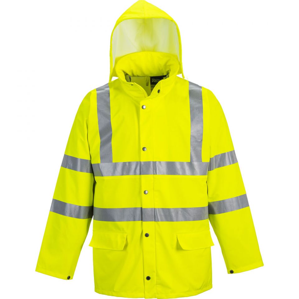 Sealtex Ultra Hi-Vis Rain Jacket , 4XL, R, Yellow