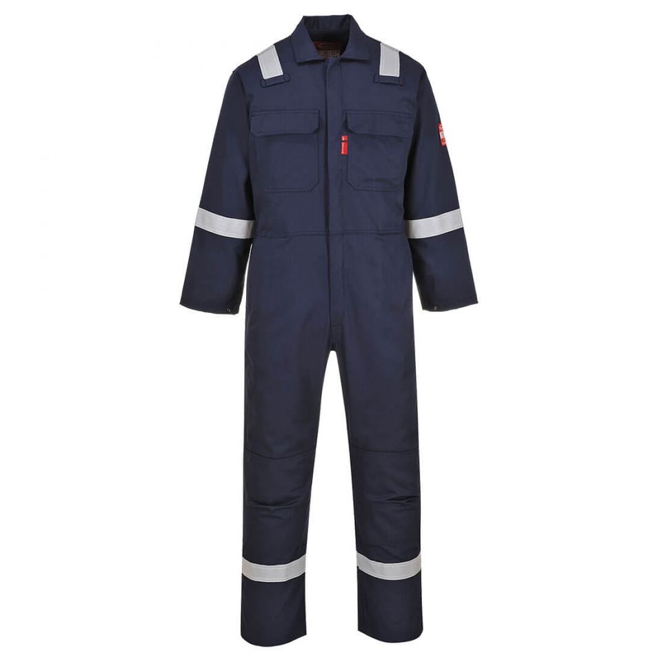 Bizweld Work Iona FR Coverall, 4XL, R, Navy