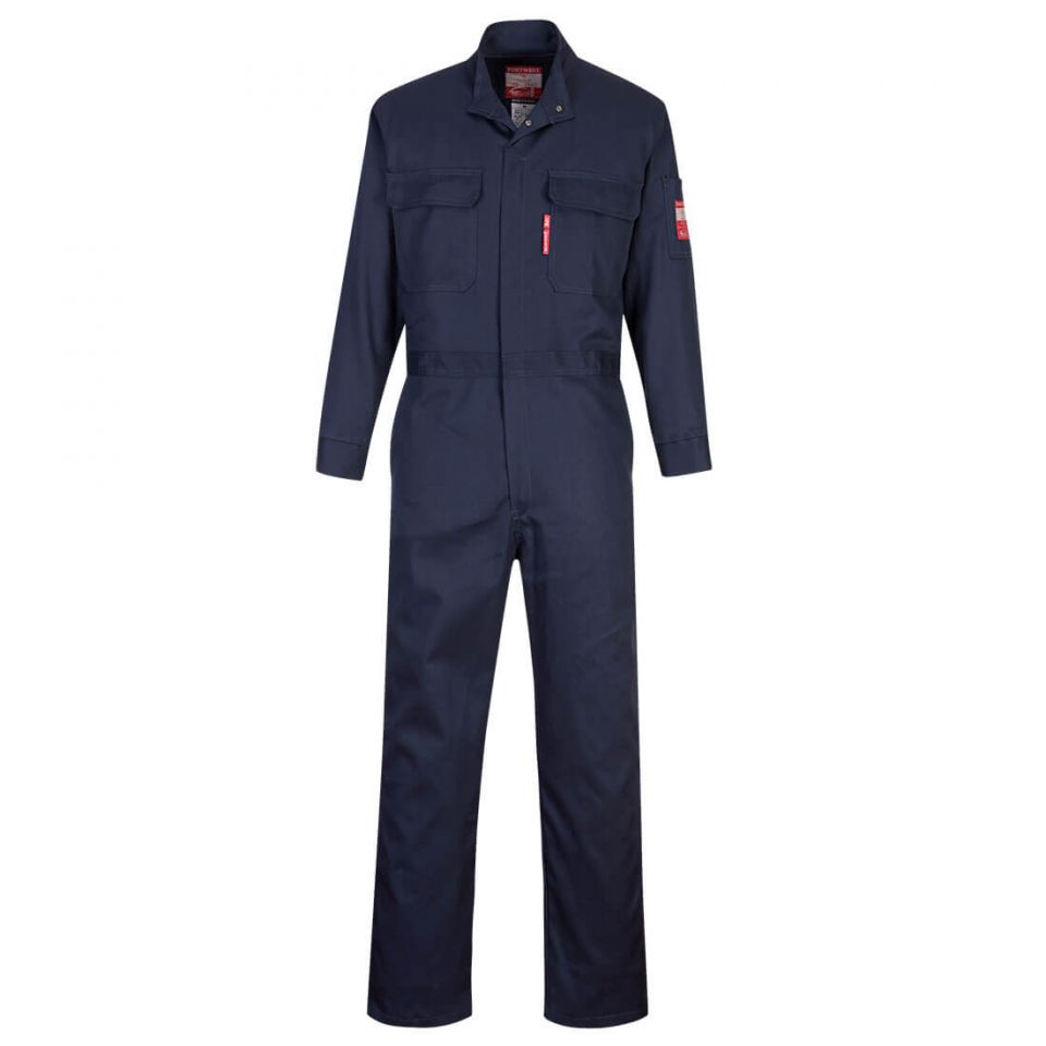 Bizflame 88/12 FR Coverall , L, R, Navy