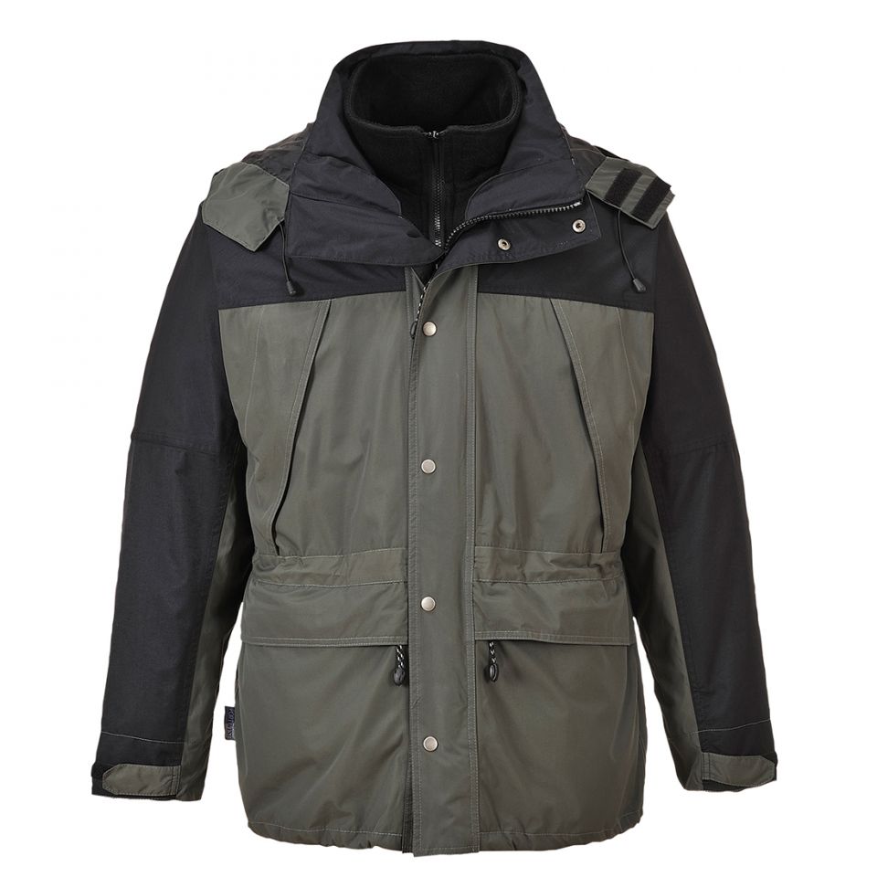 Orkney 3 in 1 Breathable Jacket, M, R, Gray