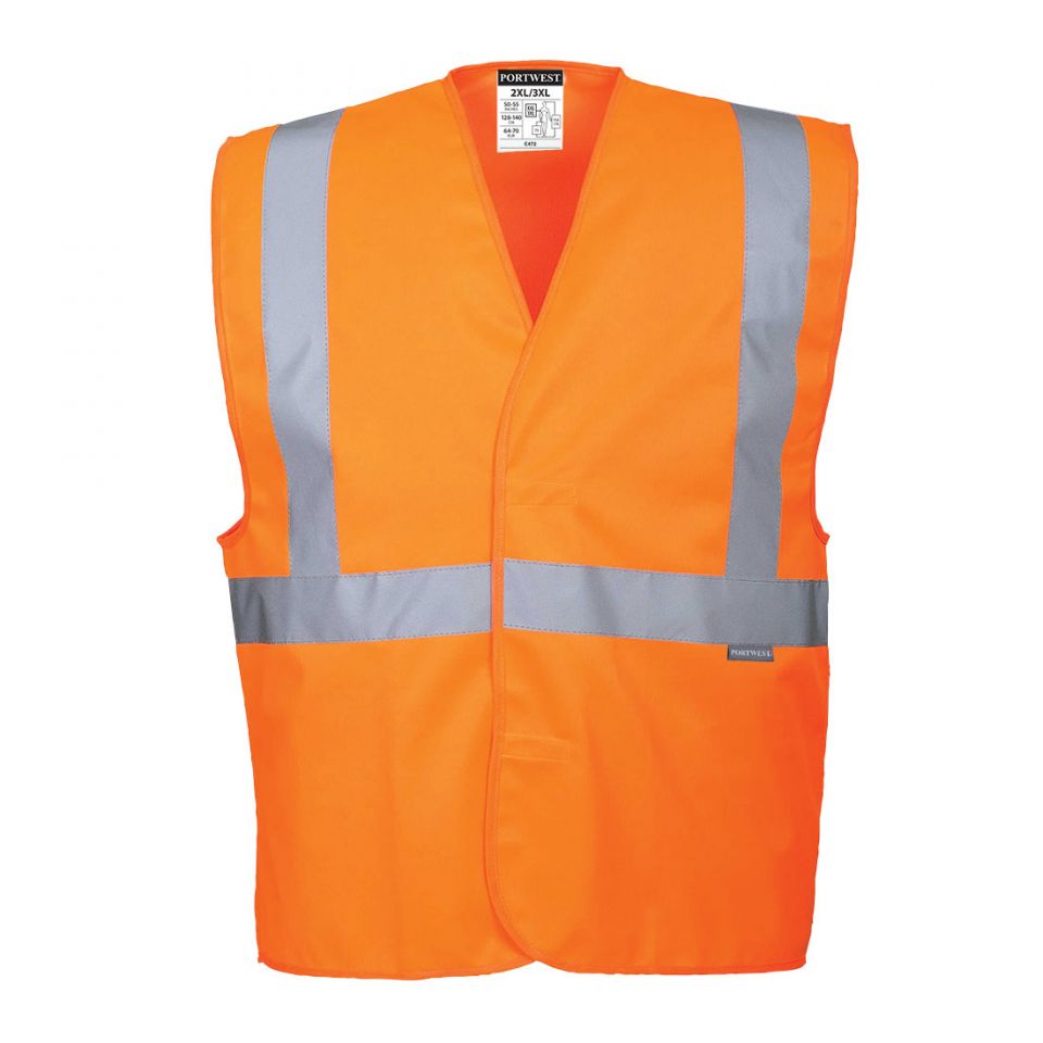 Hi-Vis Band and Brace Vest , L/XL, R, Orange