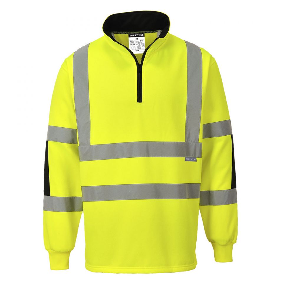 Xenon Hi-Vis Rugby Shirt, 4XL, R, Yellow