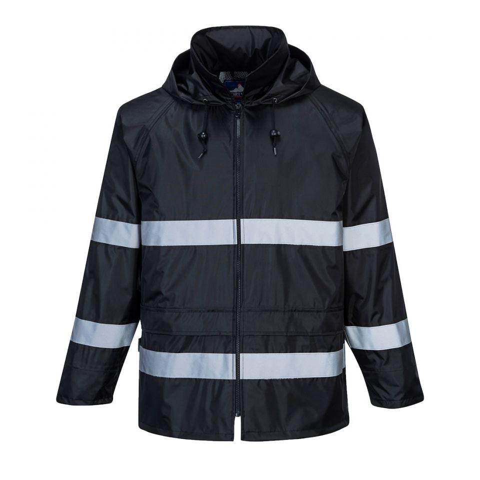 Iona Enhanced Rain Traffic Jacket , 4XL, R, Black