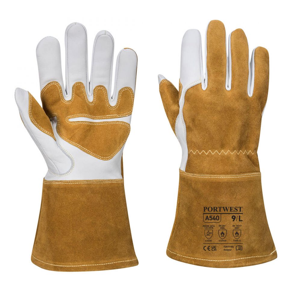 Ultra Welding Gauntlet, L, R, Brown