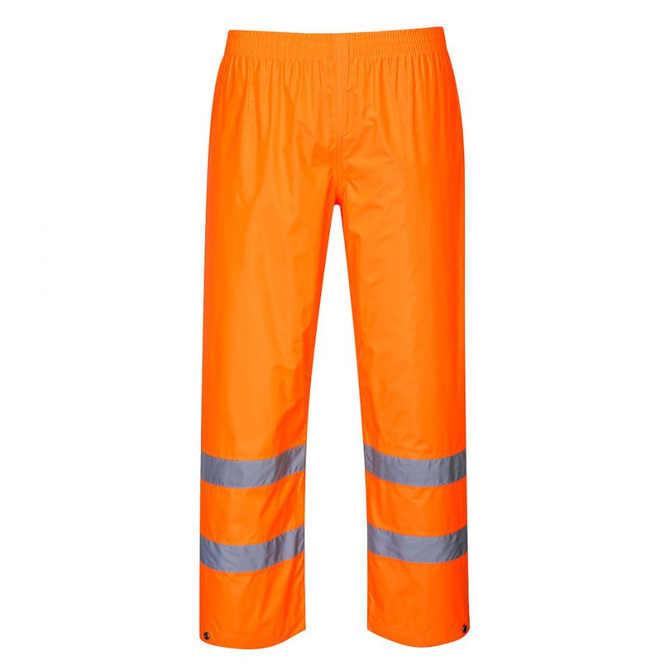 Hi-Vis Rain Pants, 4XL, R, Orange