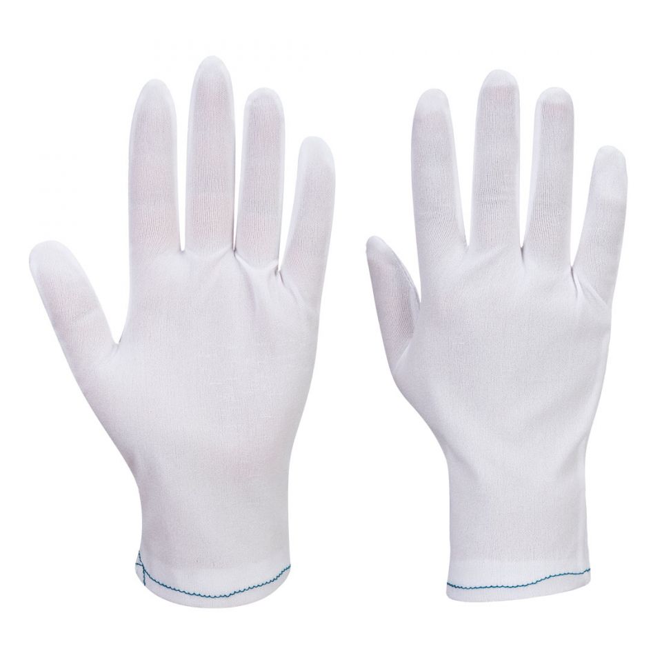 Nylon Inspection Glove (600 Pairs), L, R, White