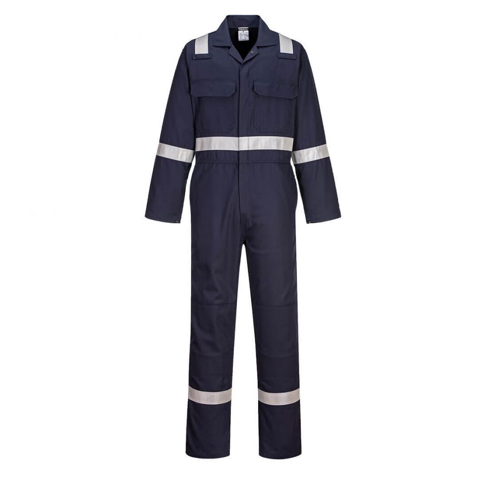 Bizweld Work Iona FR Coverall , 4XL, R, Navy