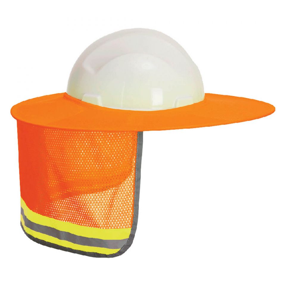 Hi-Vis Mesh Sun Shield, , R, Orange