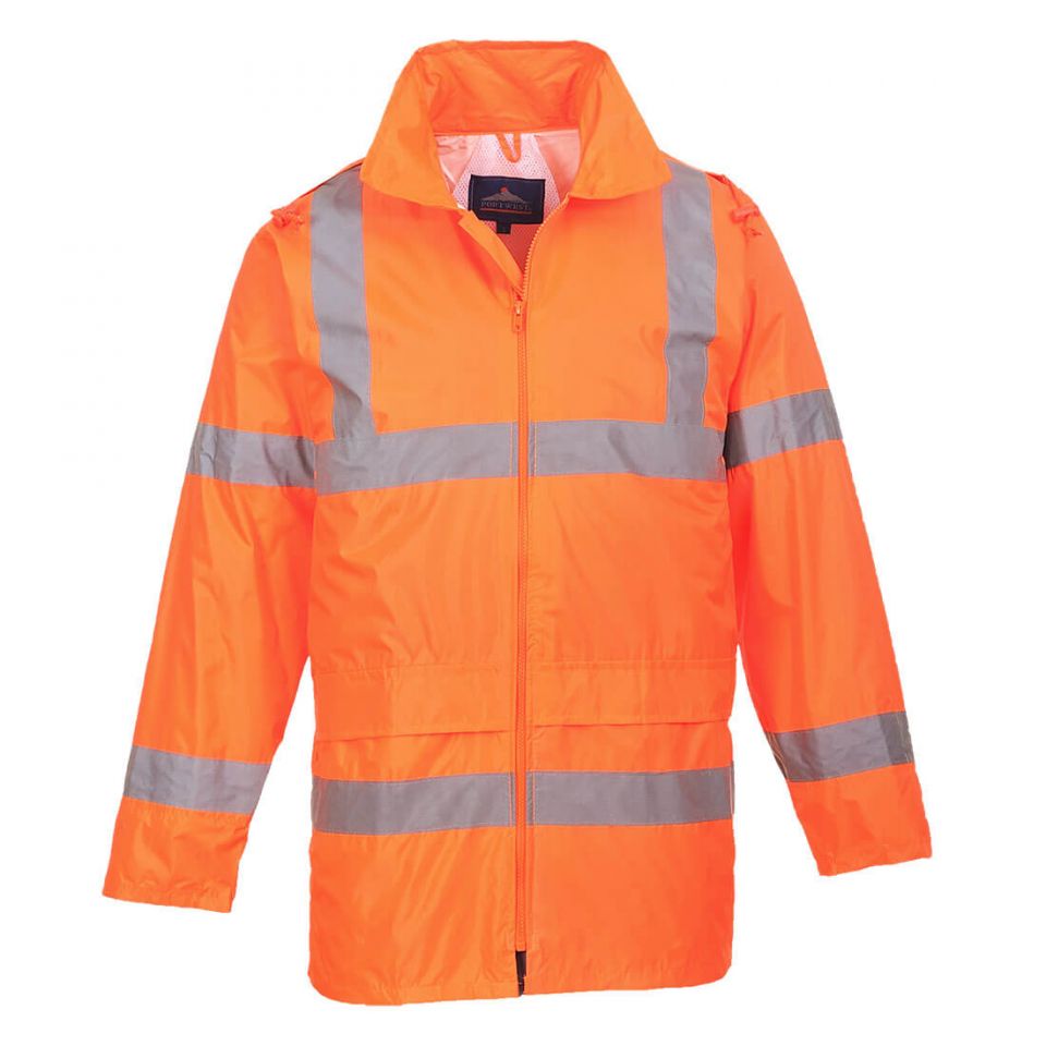 Hi-Vis Rain Traffic Jacket , 4XL, R, Orange