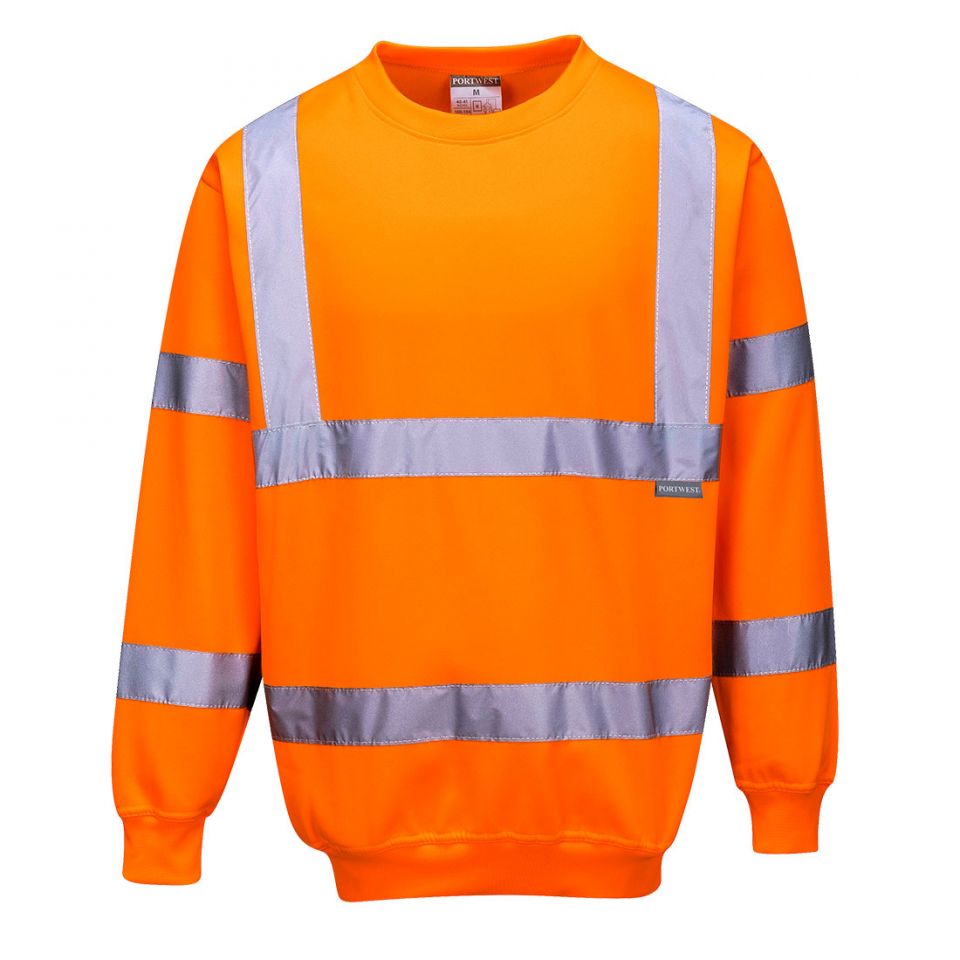 Hi-Vis Sweatshirt, 4XL, R, Orange