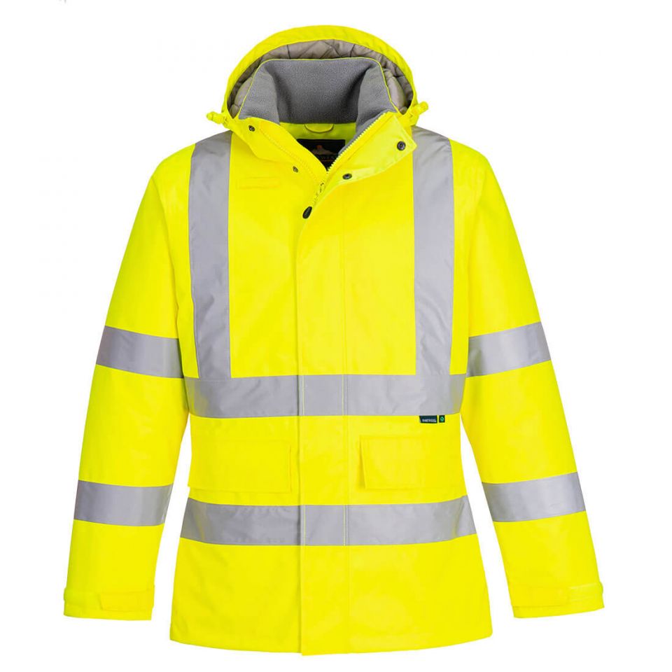 Eco Hi-Vis Winter Jacket, 4XL, R, Yellow