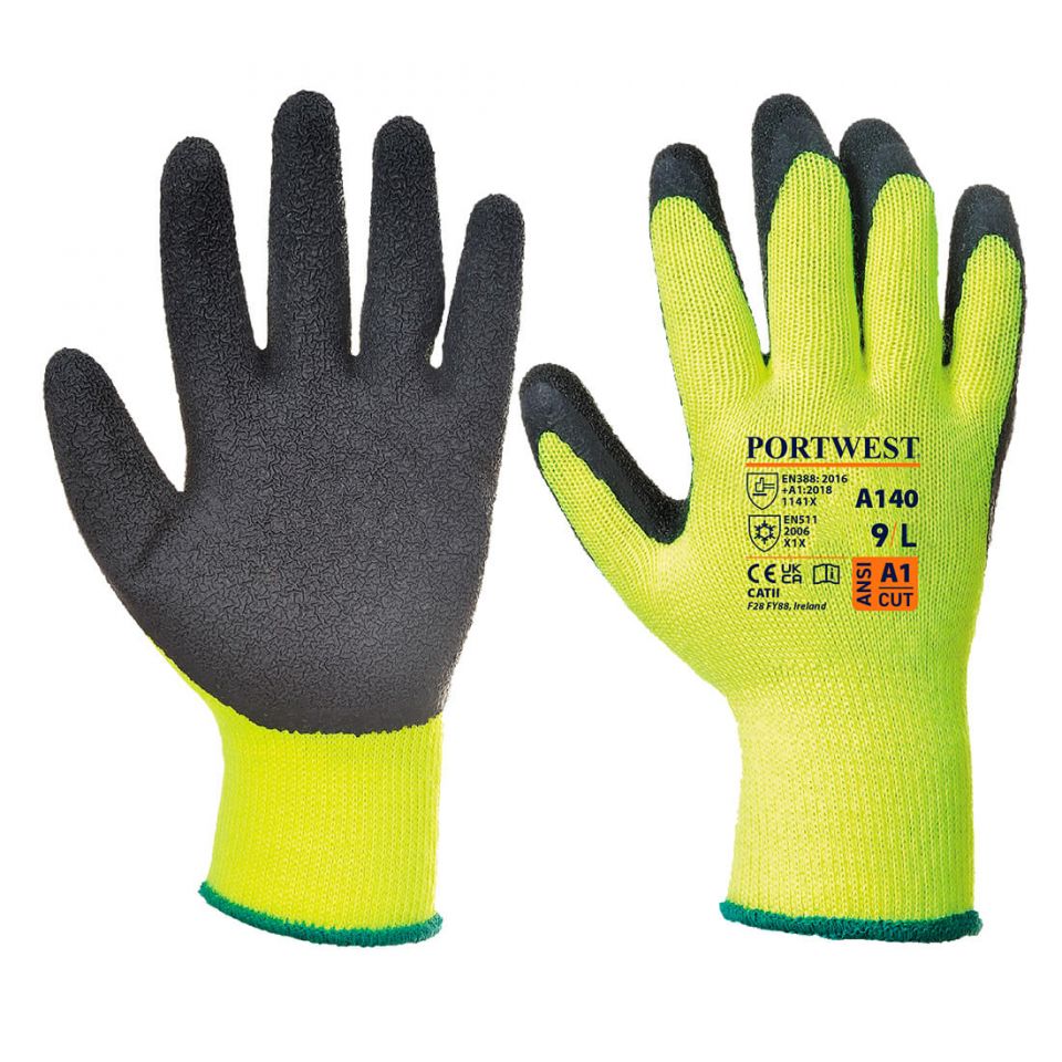 Thermal Grip Glove, L, R, Black