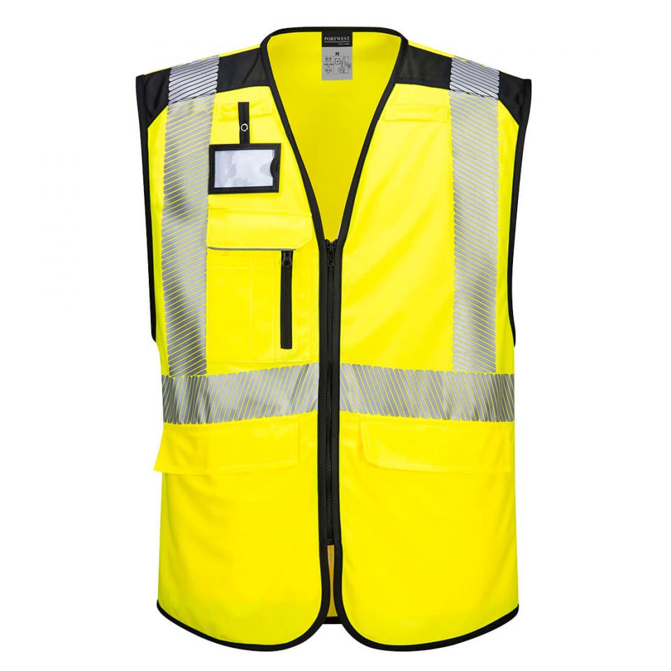 PW3 Hi-Vis Executive Vest, 4XL, R, Yellow/Black