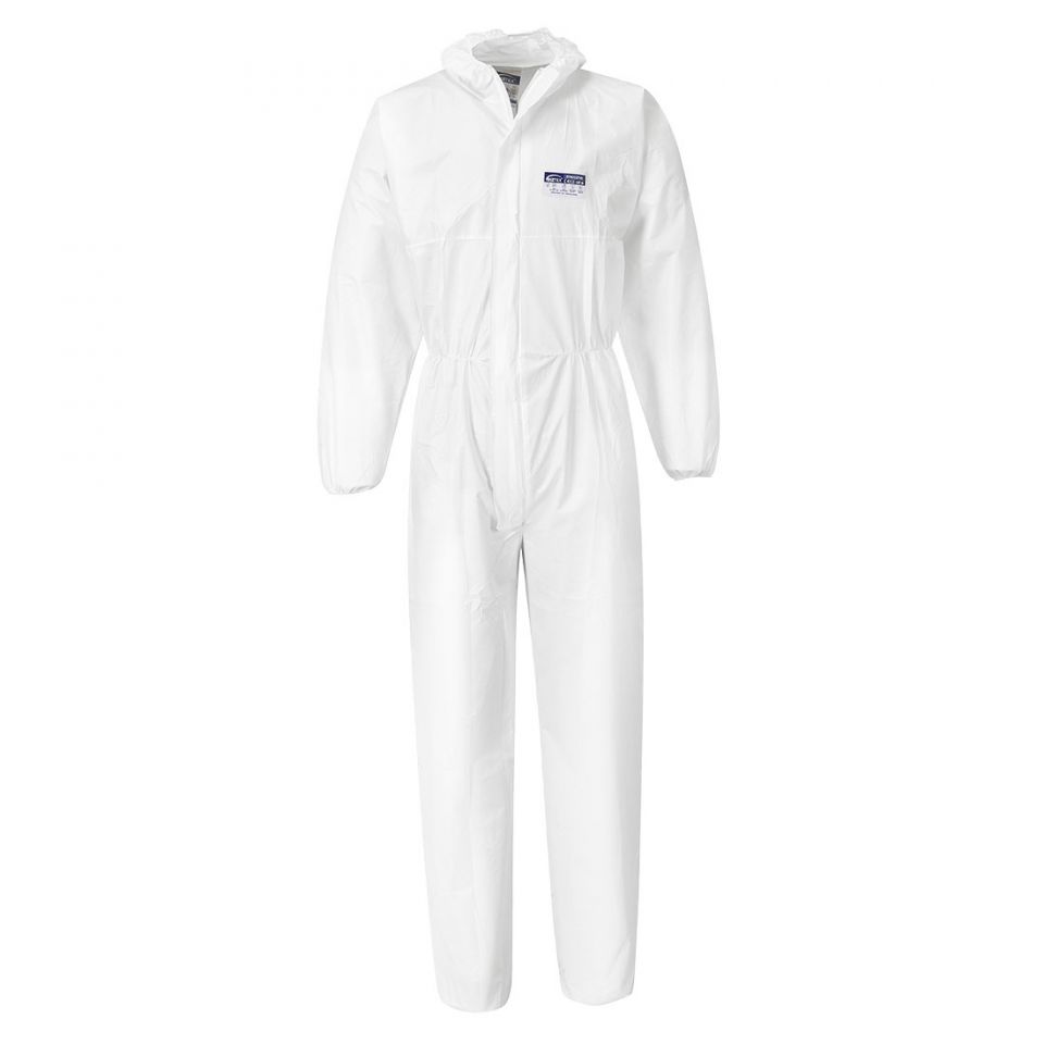 BizTex Microporous Coverall Type 5/6 (PK50), L, R, White