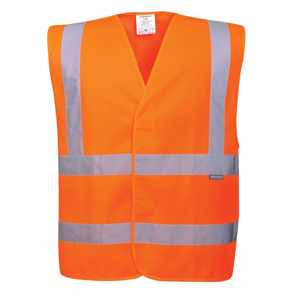 Hi-Vis Band and Brace Vest , 4X/5X, R, Orange