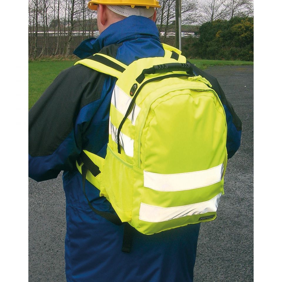 Hi-Vis Backpack, , R, Yellow