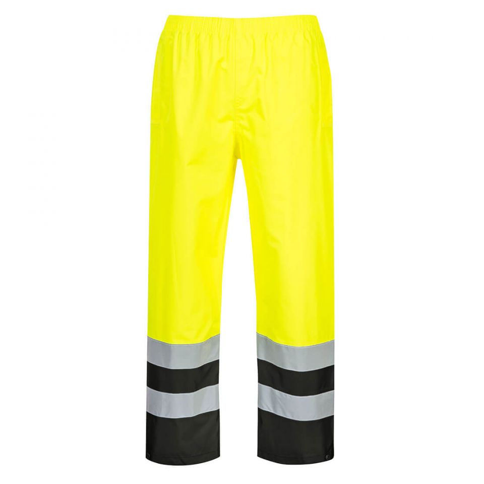 Hi-Vis Contrast Rain Pants , 4XL, R, Yellow/Black