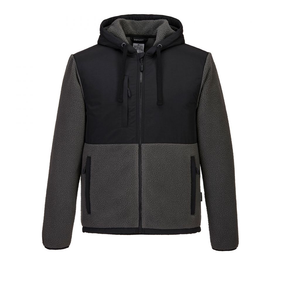 KX3 Borg Fleece, L, Y, Black/Gray