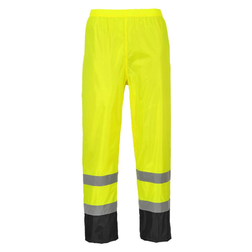 Hi-Vis Contrast Rain Pants, 4XL, R, Yellow/Black