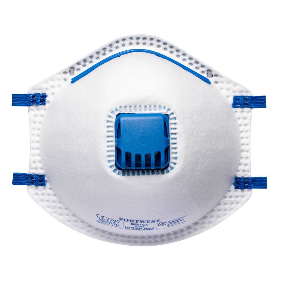 N95 Valved Cup Respirator (Pk10), , R, White