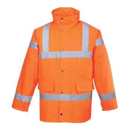 Hi-Vis Winter Traffic Jacket , 5XL, R, Orange