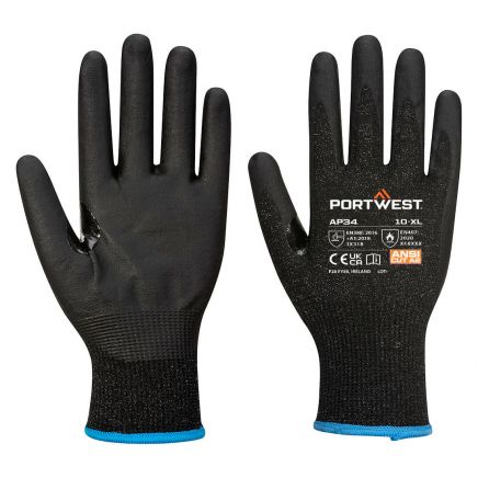 LR15 Nitrile Foam Touchscreen Glove A2 PK12, L, R, Black