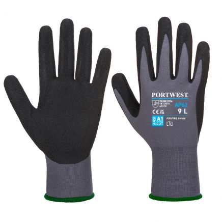 Dermiflex Aqua Glove A1, L, R, Gray/Black