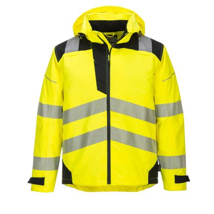 PW3 Hi-Vis Extreme Rain Jacket, 4XL, R, Yellow/Black