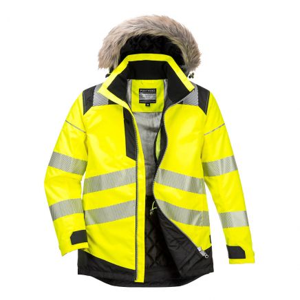 PW3 Hi-Vis Winter Parka Jacket, 4XL, R, Yellow/Black