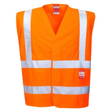 Bizflame Hi-Vis FR Vest , 4X/5X, R, Orange