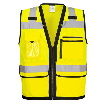 Hi-Vis Heavy Duty Surveyor Vest , 4XL, R, Yellow