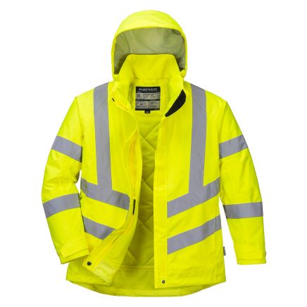 Hi-Vis Women's Winter Jacket, L, R, Yellow