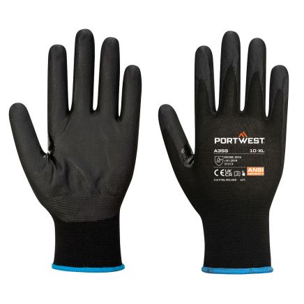 NPR15 Nitrile Foam Touchscreen Glove PK12, L, R, Black