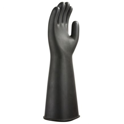 Heavyweight Latex Rubber Gauntlet, L, R, Black