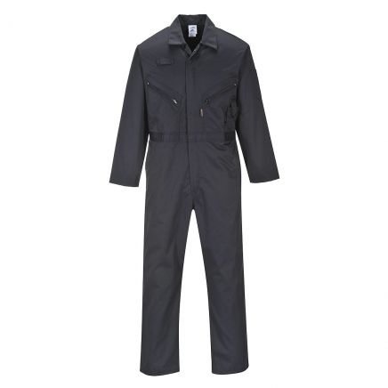 Liverpool Zipper Coverall, L, R, Black