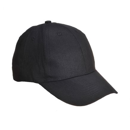 Six Panel Baseball Cap, , R, Black