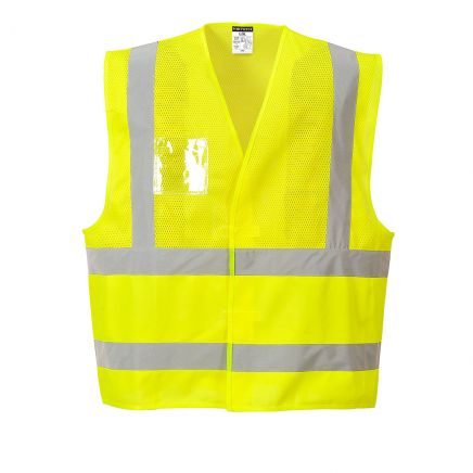 Hi-Vis Band and Brace Vest , 4X/5X, R, Yellow