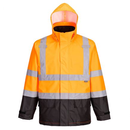 Hi-Vis 3-in-1 Contrast Traffic Jacket , 4XL, R, Orange/Black