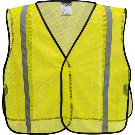 Economy Non ANSI Mesh Vest, , R, Yellow