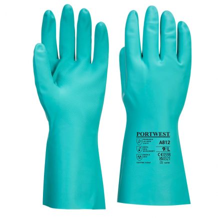 Nitrosafe Plus Chemical Gauntlet, L, R, Green