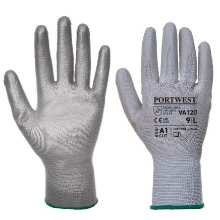 Vending PU Palm Glove, L, R, Gray