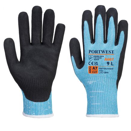 Claymore AHR Cut Glove A7, L, R, Blue/Black