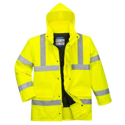 Hi-Vis Winter Traffic Jacket , 4XL, R, Yellow