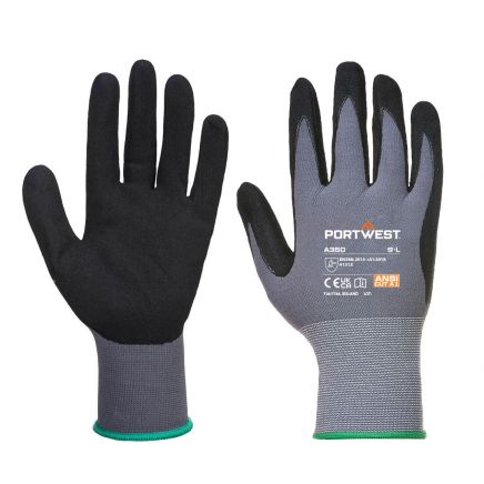 DermiFlex Glove - Nitrile Foam, L, R, Black