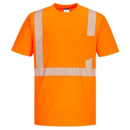 Hi-Vis Segmented Tape T-Shirt S/S , 4XL, R, Orange